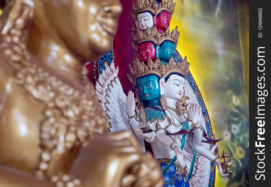 Buda statue in the temple island of Bali