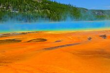 Grand Prismatic Spring In Yellowstone National Park Wyoming, Royalty Free Stock Image Grand Prismatic Spring In Yellowstone National Park Wyoming, Royalty Free Stock Image