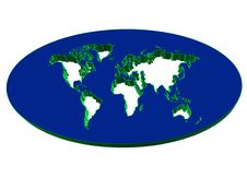 3D Map Continent Stock Images 3D Map Continent Stock Images