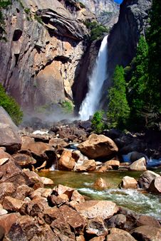 Yosemite Falls, Yosemite National Park Stock Images