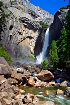 Yosemite Falls, Yosemite National Park Royalty Free Stock Image