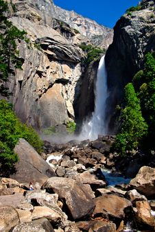 Yosemite Falls, Yosemite National Park Royalty Free Stock Image