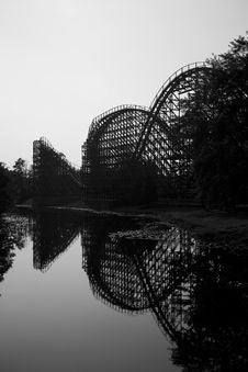 Rollercoaster On The Lake Stock Photos Rollercoaster On The Lake Stock Photos