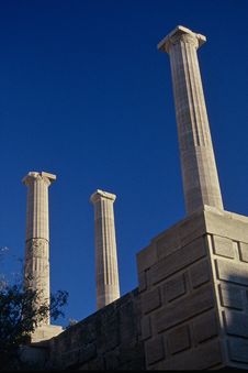 Lindos Acropolis Royalty Free Stock Images Lindos Acropolis Royalty Free Stock Images