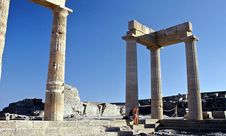 Acropolis Pillars Stock Image