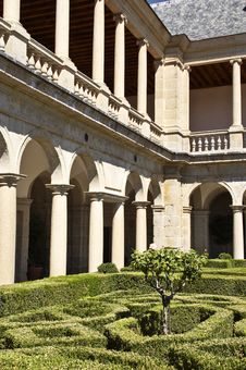 Courtyard Of Escorial Royalty Free Stock Image