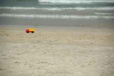 Beach And Toy Truck Royalty Free Stock Photos Beach And Toy Truck Royalty Free Stock Photos