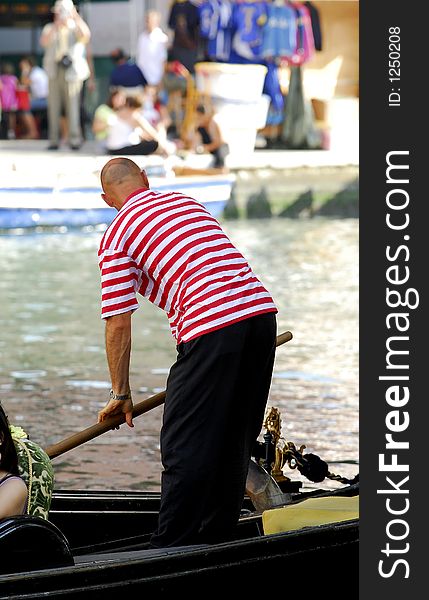 Part of the make-up of Venice are the Gondolas and the Gondaliers. One of the busiest areas is the Rialto Bridge. Part of the make-up of Venice are the Gondolas and the Gondaliers. One of the busiest areas is the Rialto Bridge.