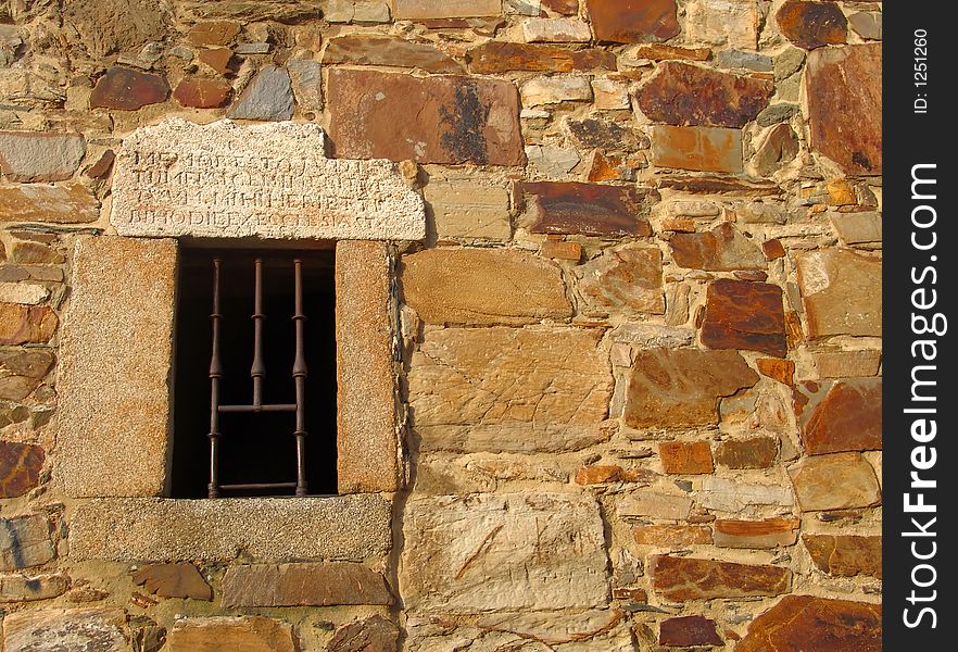 Ancient window, old historic monument