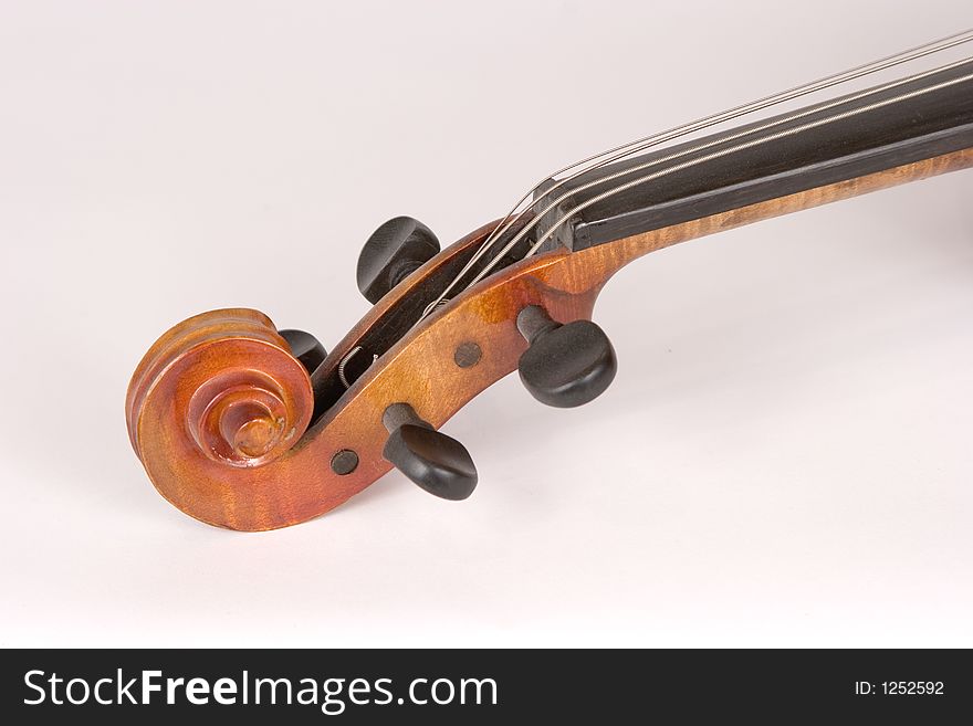 Isolated Antique Violin