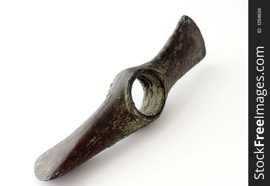 Genuine antique ax, brass made