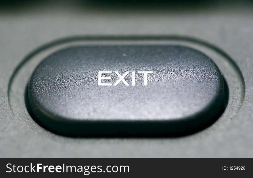 Exit knob on an electronic device