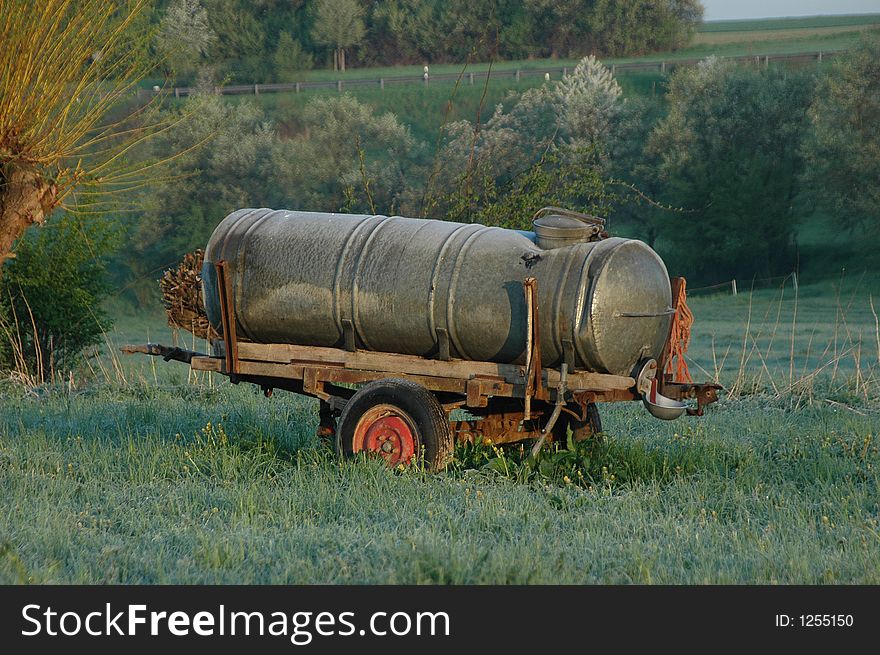 The watertrailer was standing a lot of years on a field. Every times, i say i will make a photo. One time i have make the photo, but one week later, the watertrailer was away. From this day i say: You see a good think to make a photo, make this now and not later.