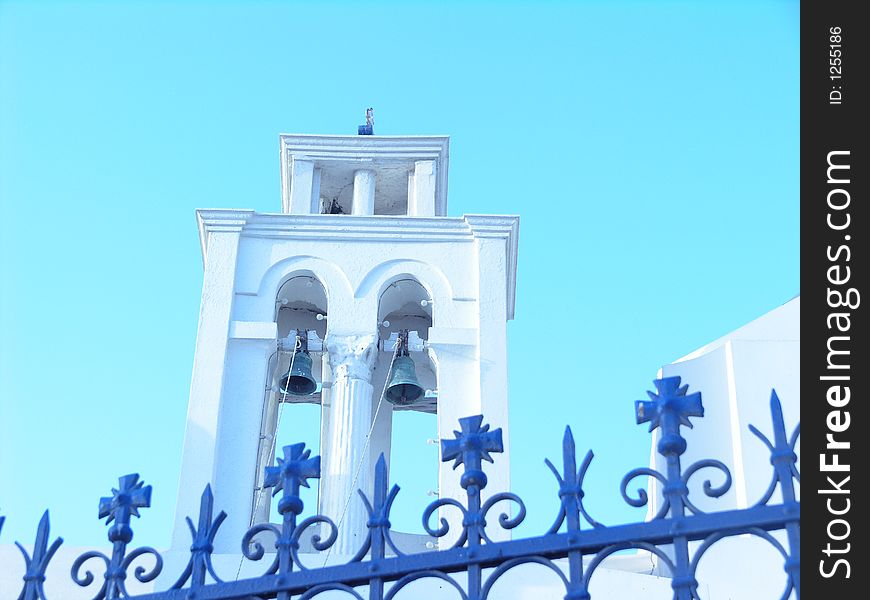 Bell-tower of church in Serifos