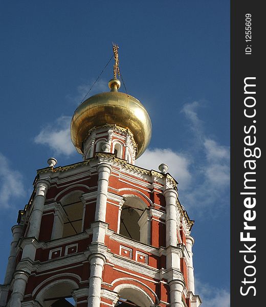 Church belltower in Moscow