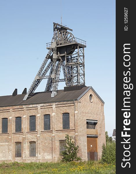 The Gneisenau Colliery Shaft, Dortmund. Tomson head frame dated back to 1885. It is the oldest existing steel headgear in the Ruhr area. The Gneisenau Colliery Shaft, Dortmund. Tomson head frame dated back to 1885. It is the oldest existing steel headgear in the Ruhr area.