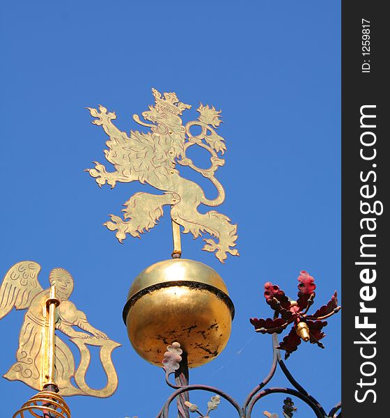 Prague s heraldic griffin