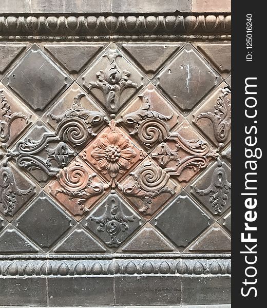 Stone Carving, Metal, Structure, Pattern