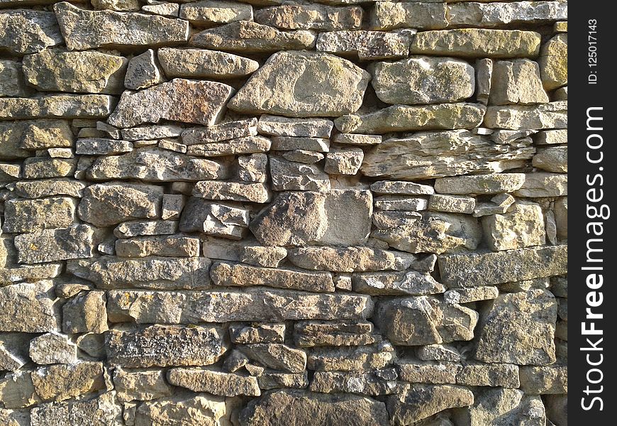 Stone Wall, Wall, Rock, Brickwork