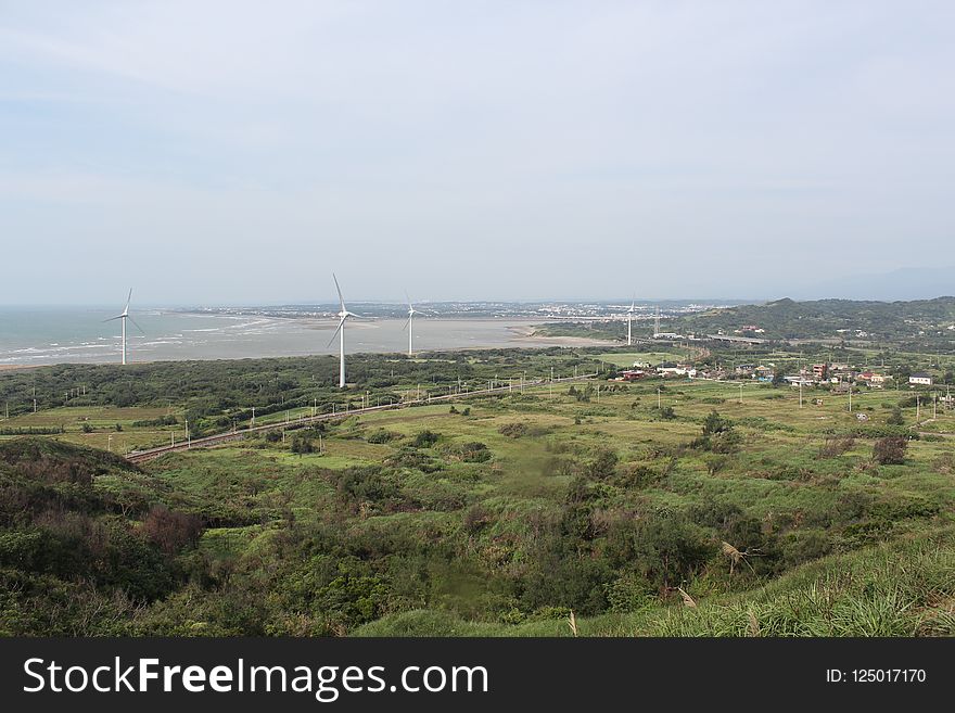 Wind Farm, Energy, Sky, Rural Area