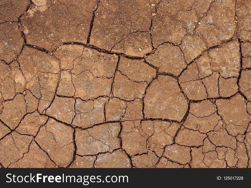 Soil, Drought, Rock, Pattern