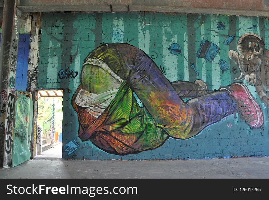 Art, Green, Street Art, Graffiti