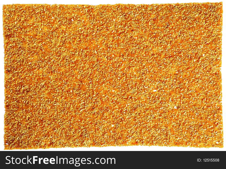 Salty crispbread background texture