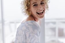 Close Up Of A Smiling Woman Royalty Free Stock Photography