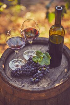 Top View Of Two Glasses Of Red Wine Stock Image Top View Of Two Glasses Of Red Wine Stock Image