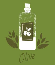 Hand Drawn Vector Illustrations Olive Oil Bottle Stock Image Hand Drawn Vector Illustrations Olive Oil Bottle Stock Image
