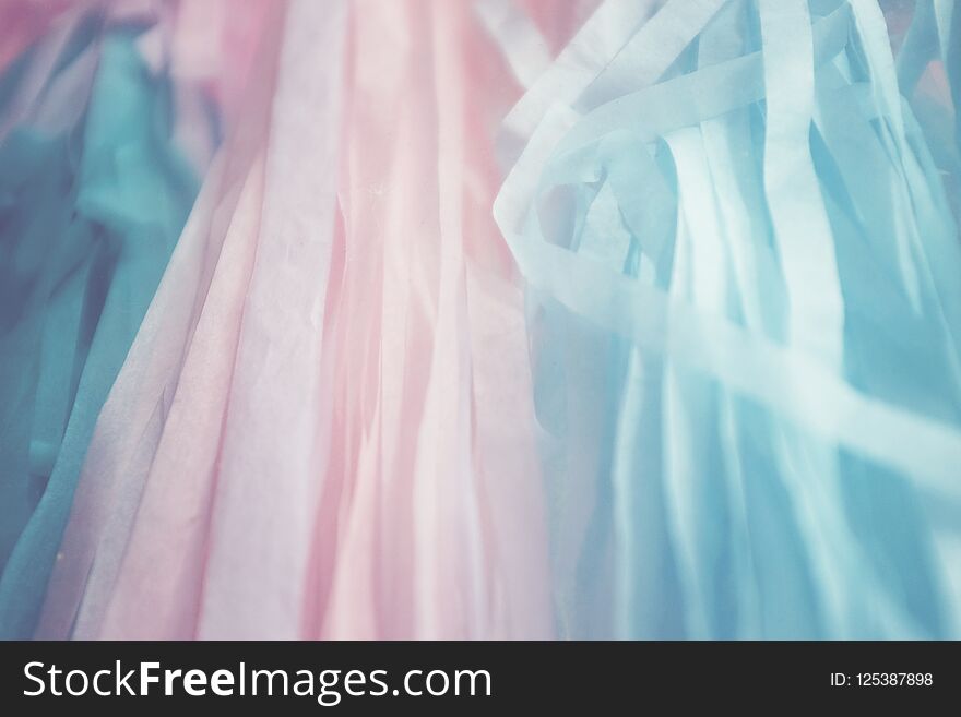 Pastel Color Ribbons Abstract Background.