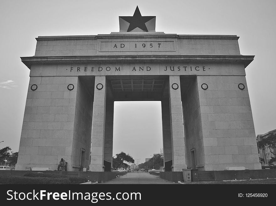 Landmark, Black And White, Monochrome Photography, Architecture