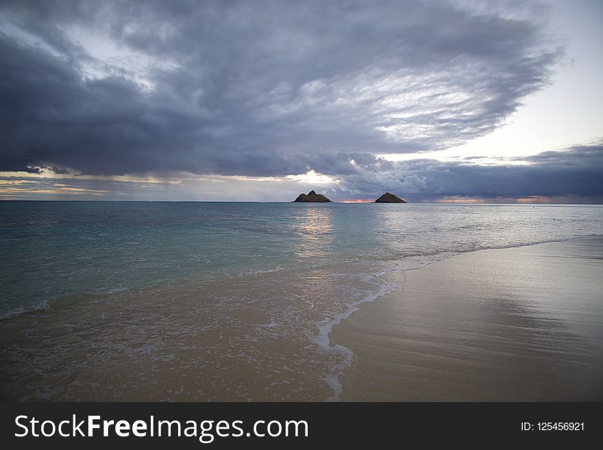 Sea, Sky, Cloud, Horizon