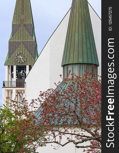 Architecture, Building, Tree, Tower