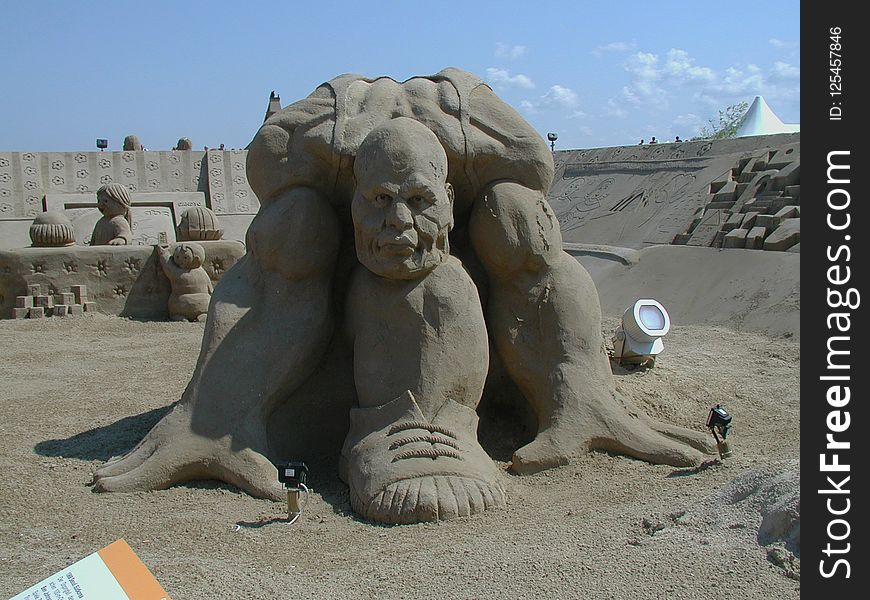 Sculpture, Sand, Historic Site, Stone Carving