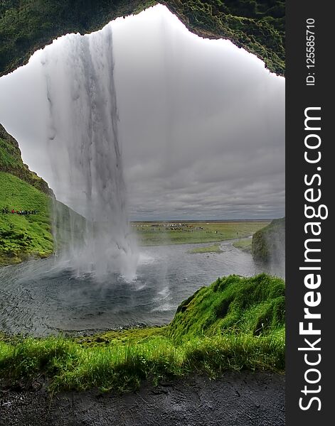 Waterfall Gullfoss in Iceland