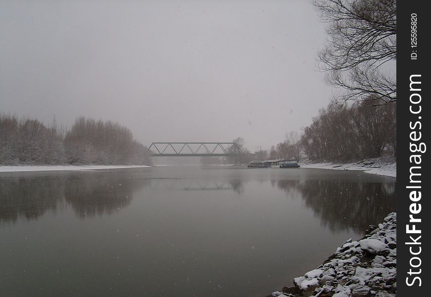 Waterway, Water, Winter, River