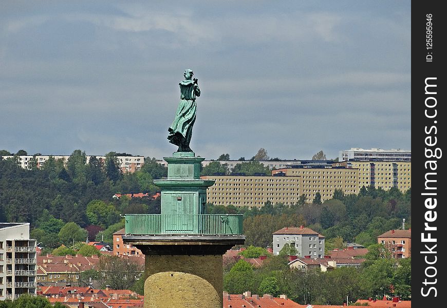 Statue, Landmark, Sky, Monument