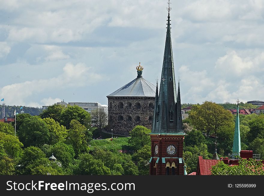 Spire, Steeple, Sky, Landmark