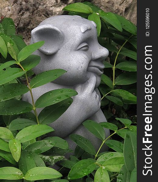 Sculpture, Green, Stone Carving, Leaf