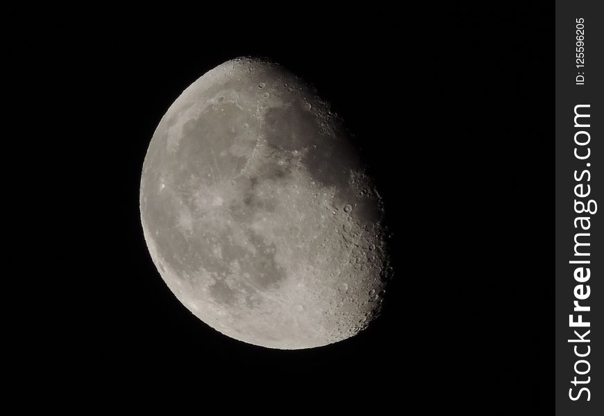 Moon, Black And White, Astronomical Object, Night