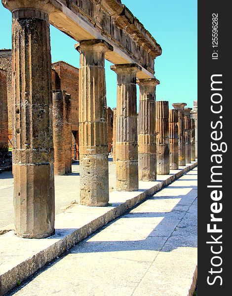 Column, Historic Site, Ancient History, Ruins