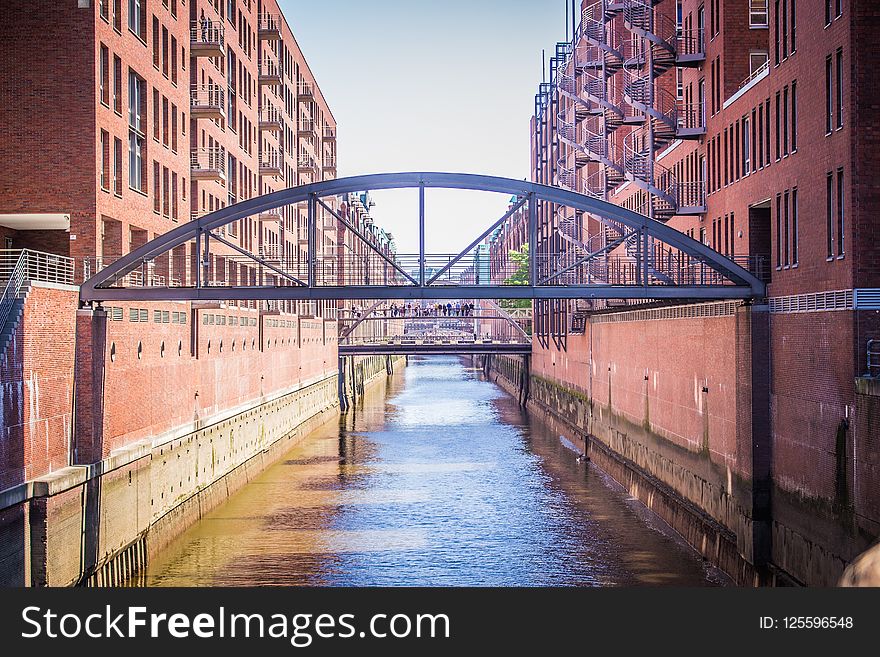 Waterway, Water, Bridge, Reflection