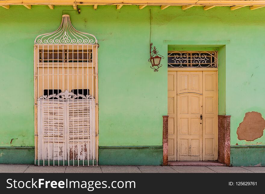 A typical view in Trinidad in Cuba