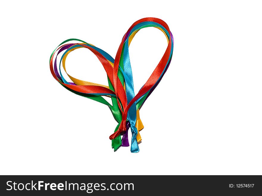 Heart made of ribbons