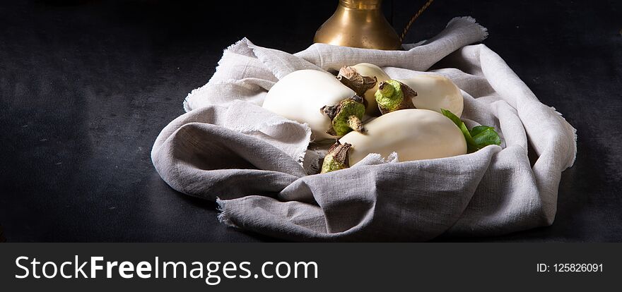 A Eggplant Solanum melongena is a species in the nightshade family Solanaceae grown for its edible fruit.