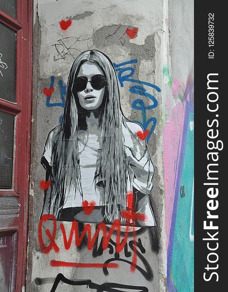 Art, Street Art, Graffiti, Girl
