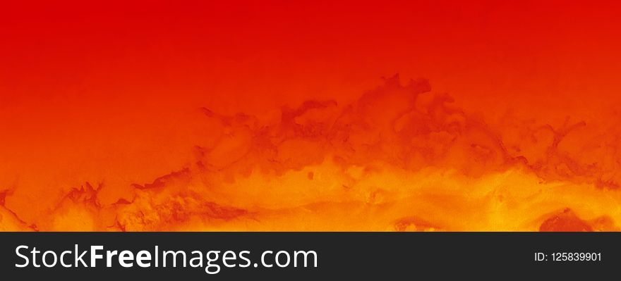 Sky, Orange, Geological Phenomenon, Heat