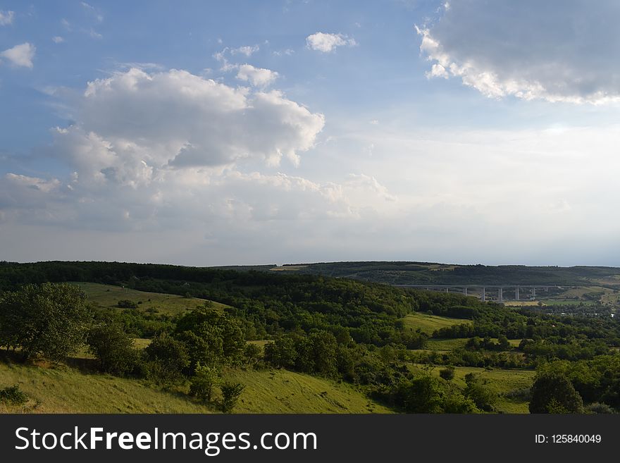 Sky, Highland, Cloud, Hill