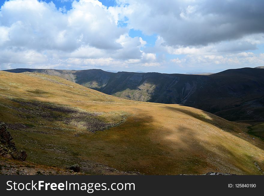 Highland, Sky, Ridge, Mountainous Landforms